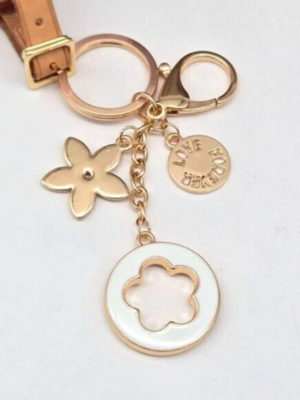 Authentic Louis Vuitton Luggage Tag with Unbranded Keycharm, Keychain, Bagcharm - Picture 6 of 9
